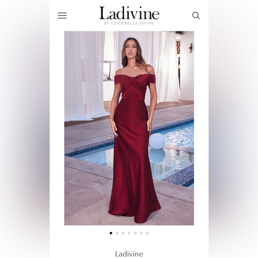 LADIVINE Off-the-Shoulder Long Prom Dress or wedding dress CD325.